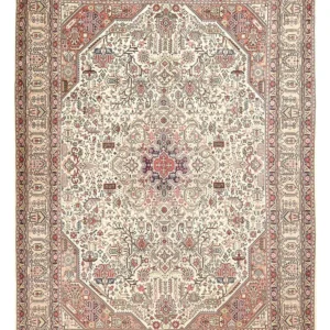 Persisk teppe - Tabriz - 345 x 246 cm - sand