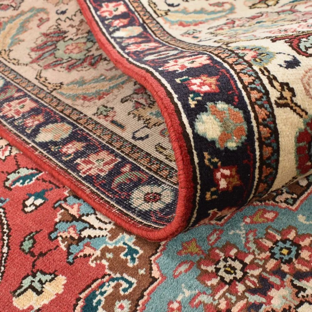 Persisk teppe - Tabriz - 347 x 246 cm - lys rød