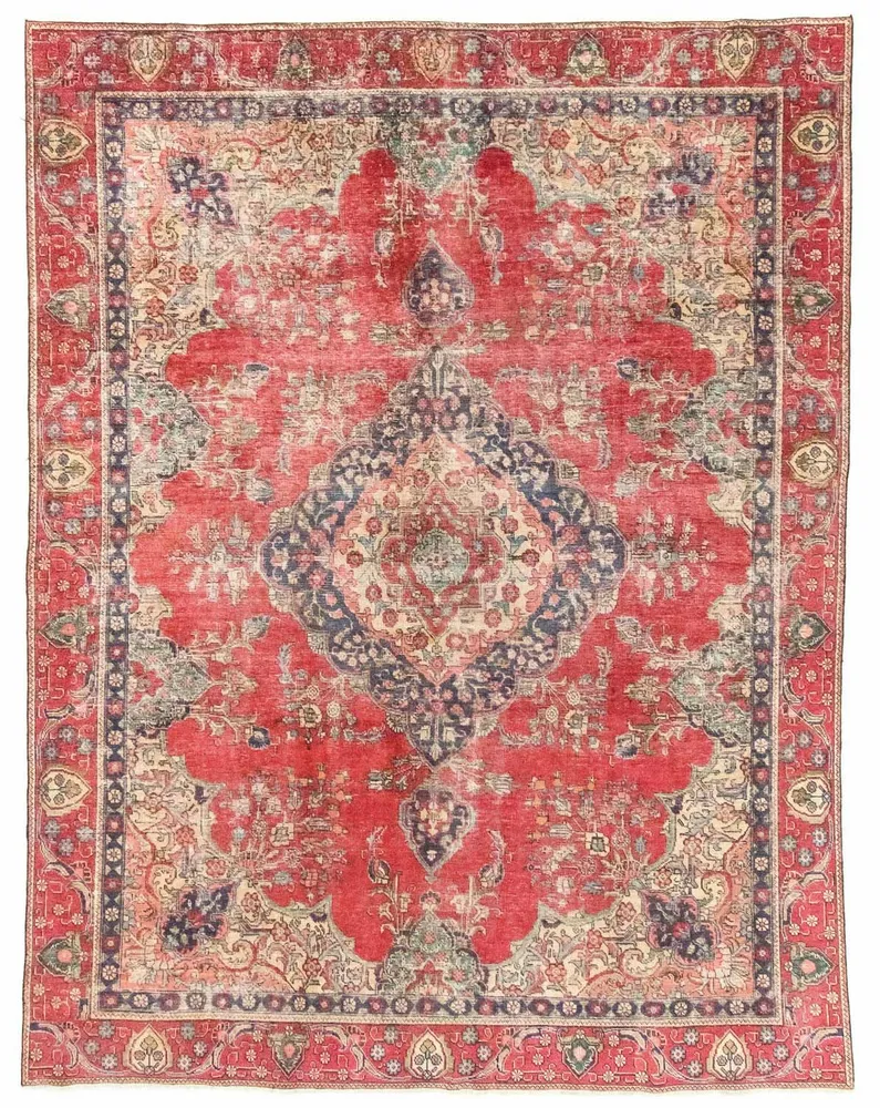 Persisk teppe - Tabriz - 357 x 272 cm - rød