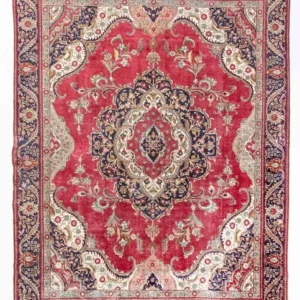 Persisk teppe - Tabriz - 367 x 277 cm - rød