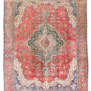Persisk teppe - Tabriz - 380 x 284 cm - rød