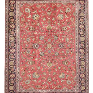 Persisk teppe - Tabriz - 387 x 278 cm - rød