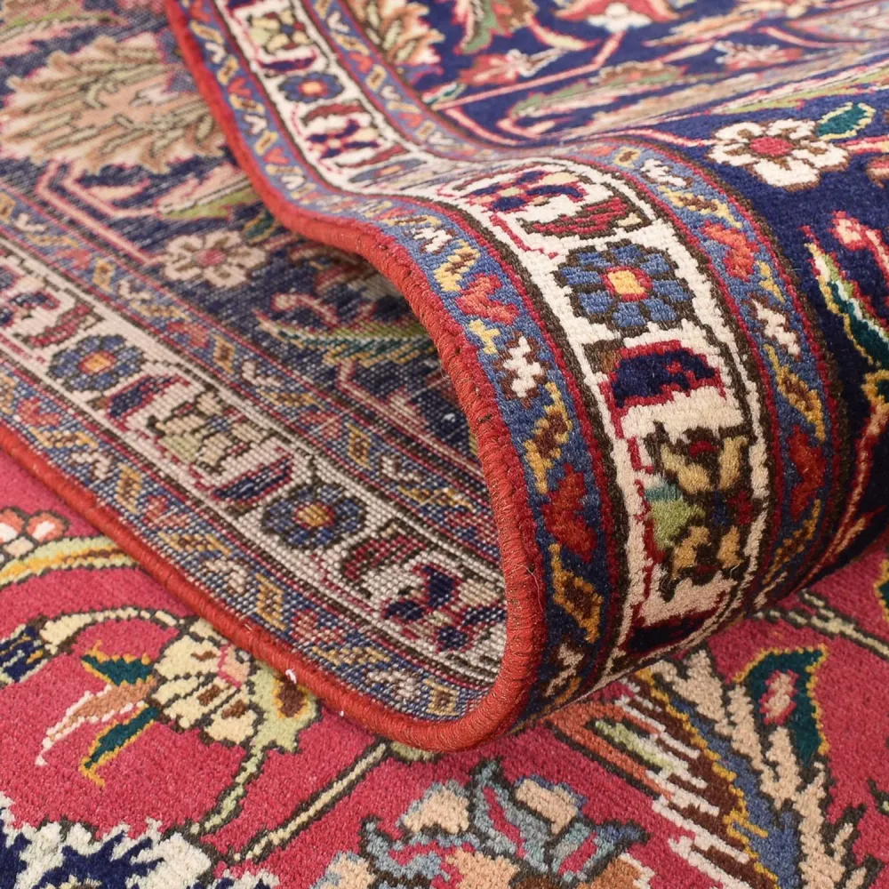 Persisk teppe - Tabriz - 387 x 278 cm - rød