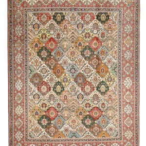 Persisk teppe - Tabriz - 390 x 293 cm - flerfarget