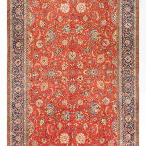 Persisk teppe - Tabriz - 393 x 266 cm - rød
