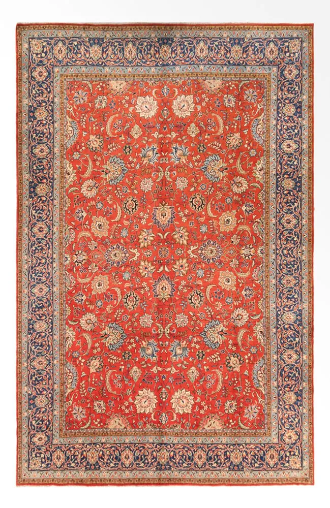 Persisk teppe - Tabriz - 393 x 266 cm - rød