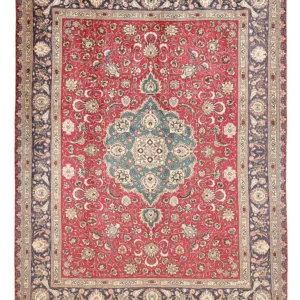 Persisk teppe - Tabriz - 396 x 300 cm - rød