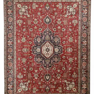 Persisk teppe - Tabriz - 405 x 297 cm - rød