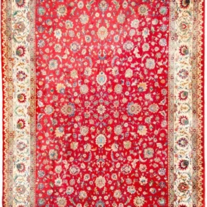 Persisk teppe - Tabriz - 410 x 212 cm - rød