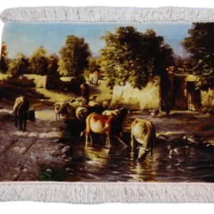 Persisk teppe - Tabriz - 72 x 50 cm - flerfarget