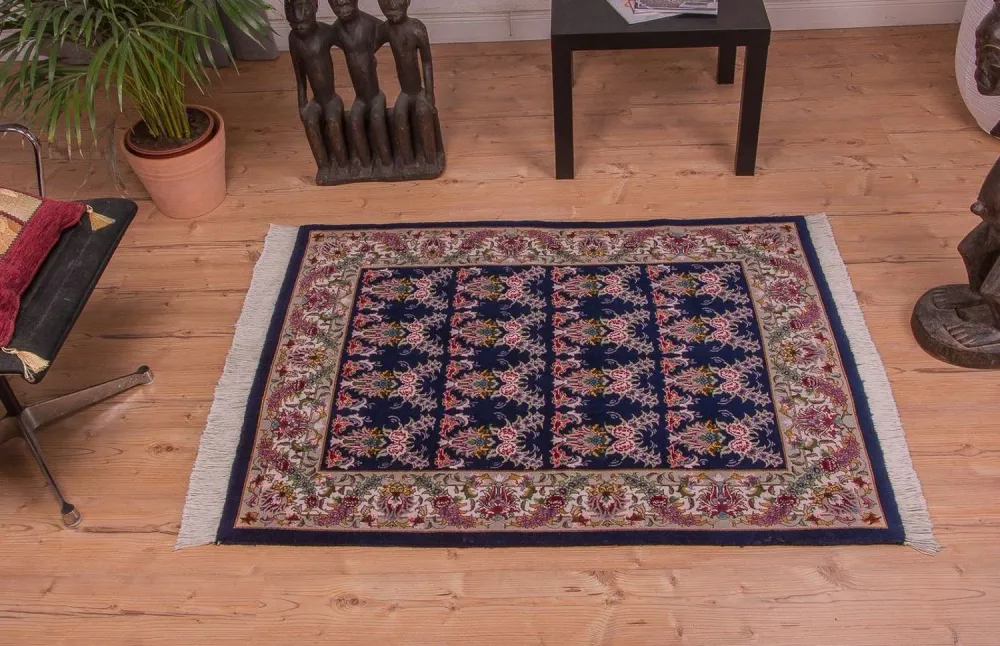 Persisk teppe - Tabriz - Royal - 137 x 103 cm - mørkeblå