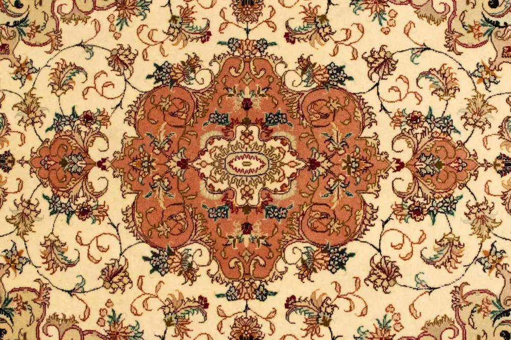 Persisk teppe - Tabriz - Royal - 143 x 103 cm - beige