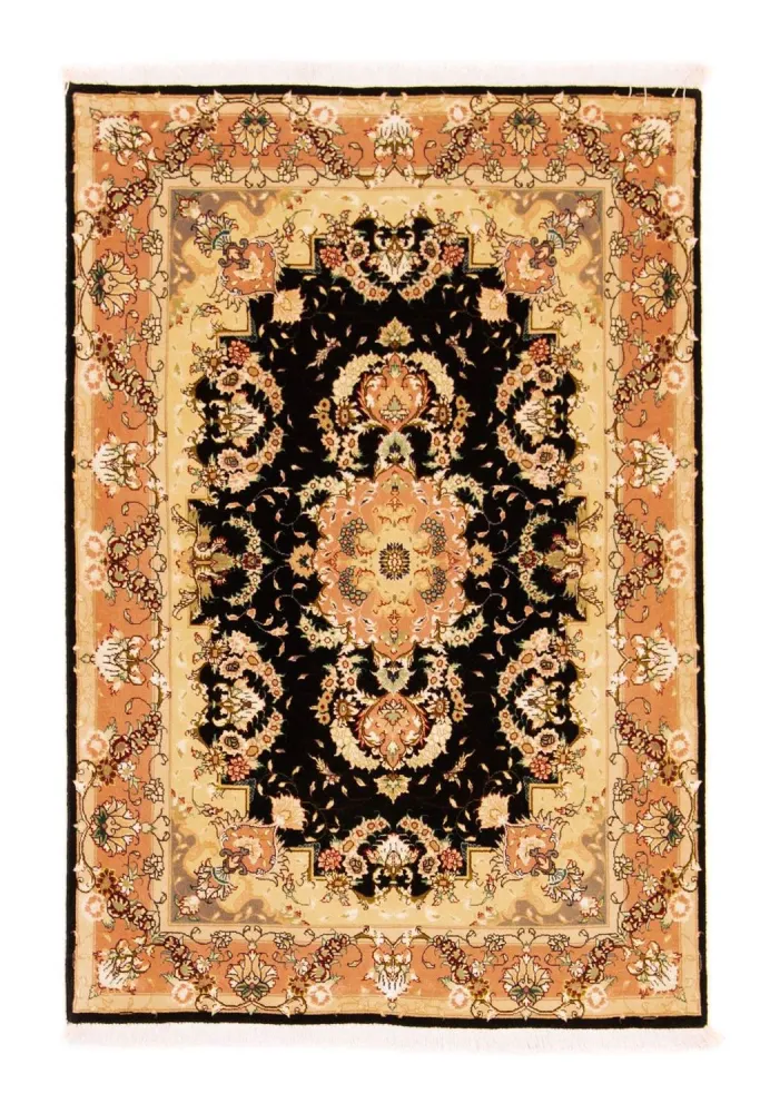 Persisk teppe - Tabriz - Royal - 147 x 100 cm - svart