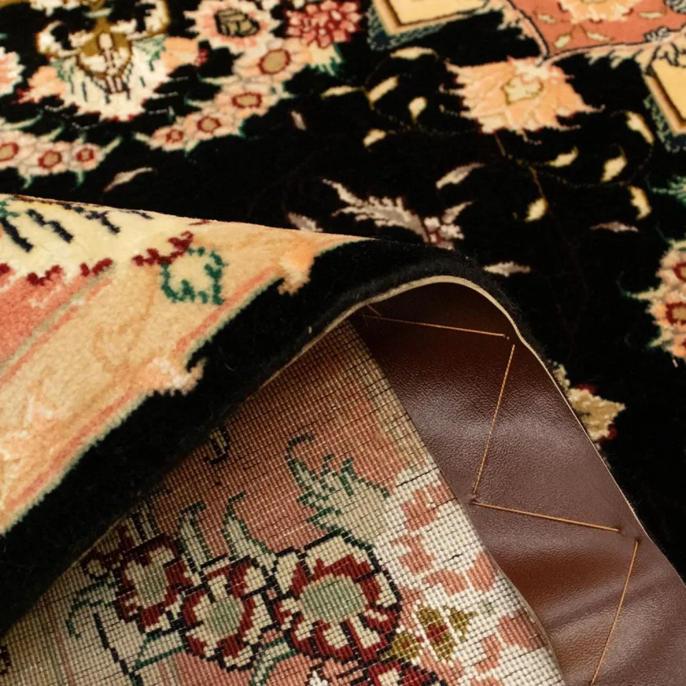 Persisk teppe - Tabriz - Royal - 147 x 100 cm - svart