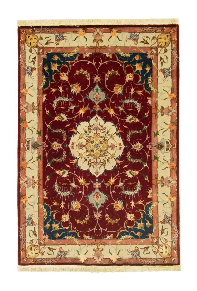Persisk teppe - Tabriz - Royal - 149 x 100 cm - rød