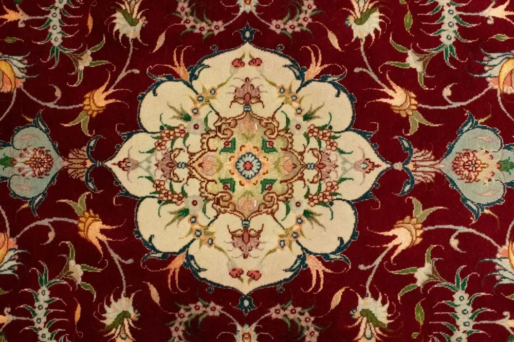 Persisk teppe - Tabriz - Royal - 149 x 100 cm - rød