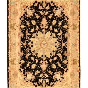 Persisk teppe - Tabriz - Royal - 152 x 101 cm - svart