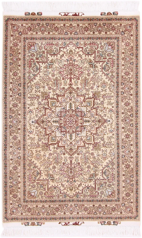 Persisk teppe - Tabriz - Royal - 160 x 100 cm - lys beige