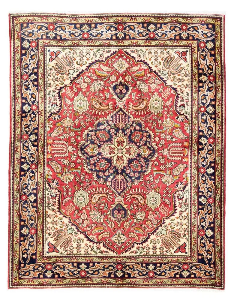 Persisk teppe - Tabriz - Royal - 195 x 150 cm - rød