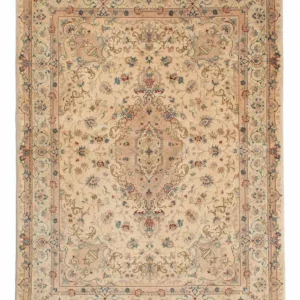 Persisk teppe - Tabriz - Royal - 200 x 149 cm - lysebrun