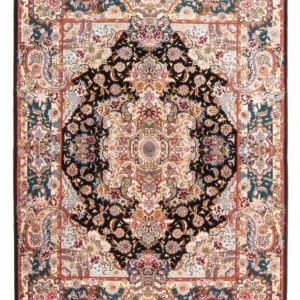 Persisk teppe - Tabriz - Royal - 200 x 150 cm - mørkeblå