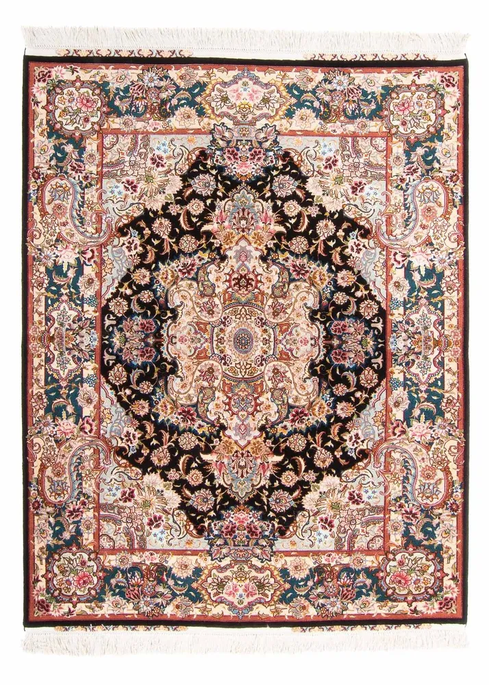 Persisk teppe - Tabriz - Royal - 200 x 150 cm - mørkeblå