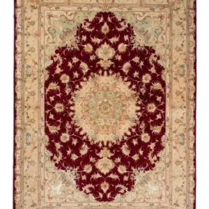 Persisk teppe - Tabriz - Royal - 200 x 153 cm - mørk rød