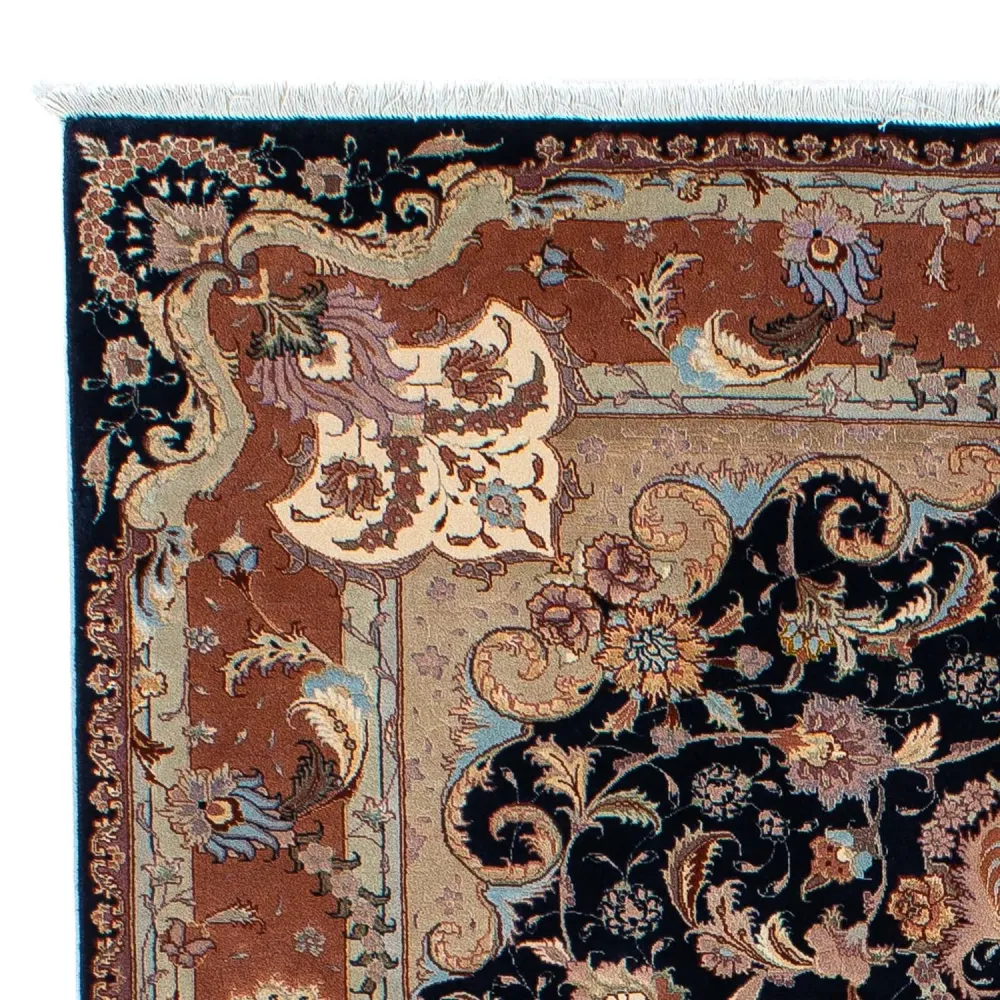Persisk teppe - Tabriz - Royal - 200 x 155 cm - mørkeblå