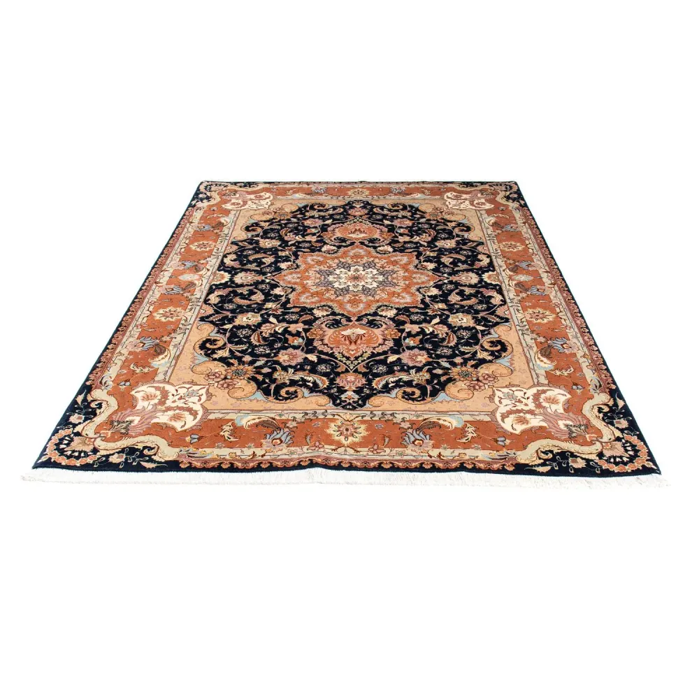Persisk teppe - Tabriz - Royal - 200 x 155 cm - mørkeblå