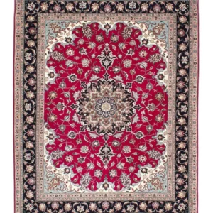 Persisk teppe - Tabriz - Royal - 200 x 155 cm - mørk rød