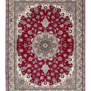 Persisk teppe - Tabriz - Royal - 202 x 150 cm - mørk rød
