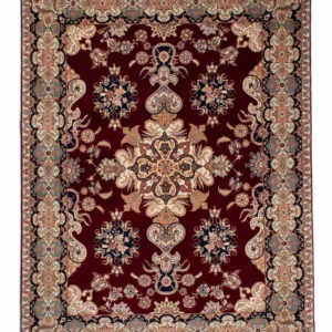 Persisk teppe - Tabriz - Royal - 202 x 152 cm - mørk rød