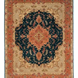 Persisk teppe - Tabriz - Royal - 202 x 152 cm - mørkeblå