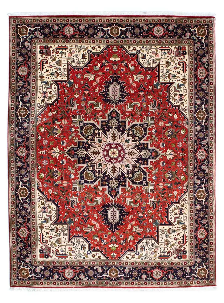 Persisk teppe - Tabriz - Royal - 205 x 152 cm - mørk rød