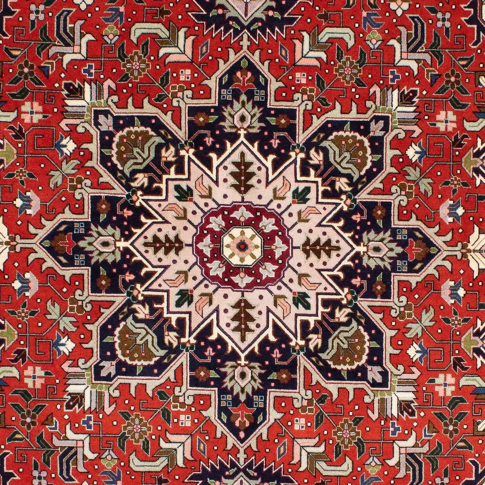 Persisk teppe - Tabriz - Royal - 205 x 152 cm - mørk rød