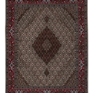 Persisk teppe - Tabriz - Royal - 206 x 138 cm - mørk beige