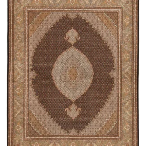 Persisk teppe - Tabriz - Royal - 250 x 202 cm - mørk brun