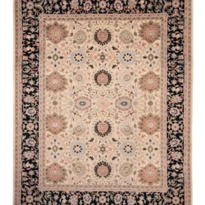 Persisk teppe - Tabriz - Royal - 295 x 233 cm - lysebrun