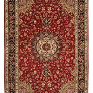Persisk teppe - Tabriz - Royal - 300 x 202 cm - mørk rød