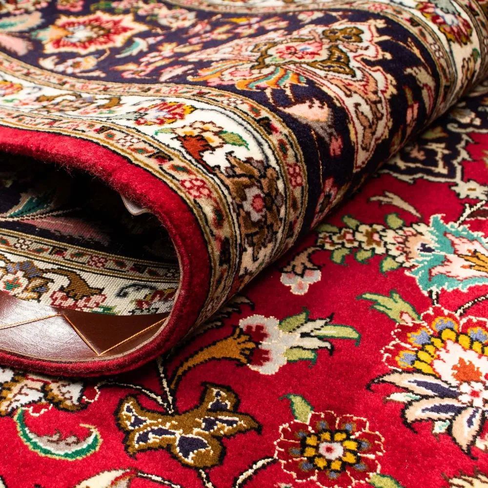 Persisk teppe - Tabriz - Royal - 300 x 202 cm - mørk rød