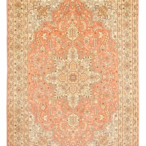 Persisk teppe - Tabriz - Royal - 301 x 200 cm - lys rød