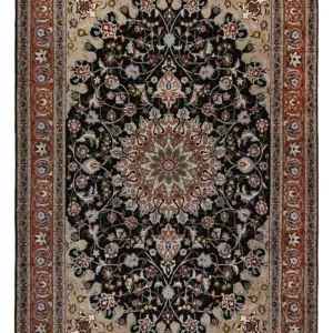 Persisk teppe - Tabriz - Royal - 318 x 208 cm - mørkeblå