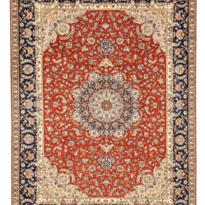 Persisk teppe - Tabriz - Royal - 342 x 252 cm - rød