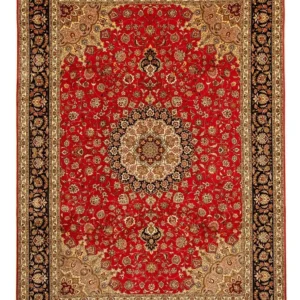 Persisk teppe - Tabriz - Royal - 351 x 253 cm - rød