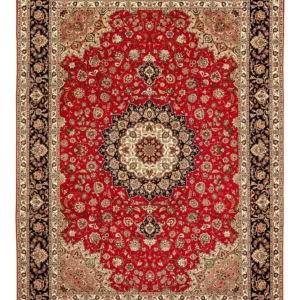 Persisk teppe - Tabriz - Royal - 358 x 250 cm - rød