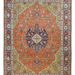 Persisk teppe - Tabriz - Royal - 408 x 293 cm - oransje
