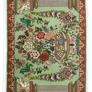 Persisk teppe - Tabriz - Royal - 83 x 62 cm - grønn