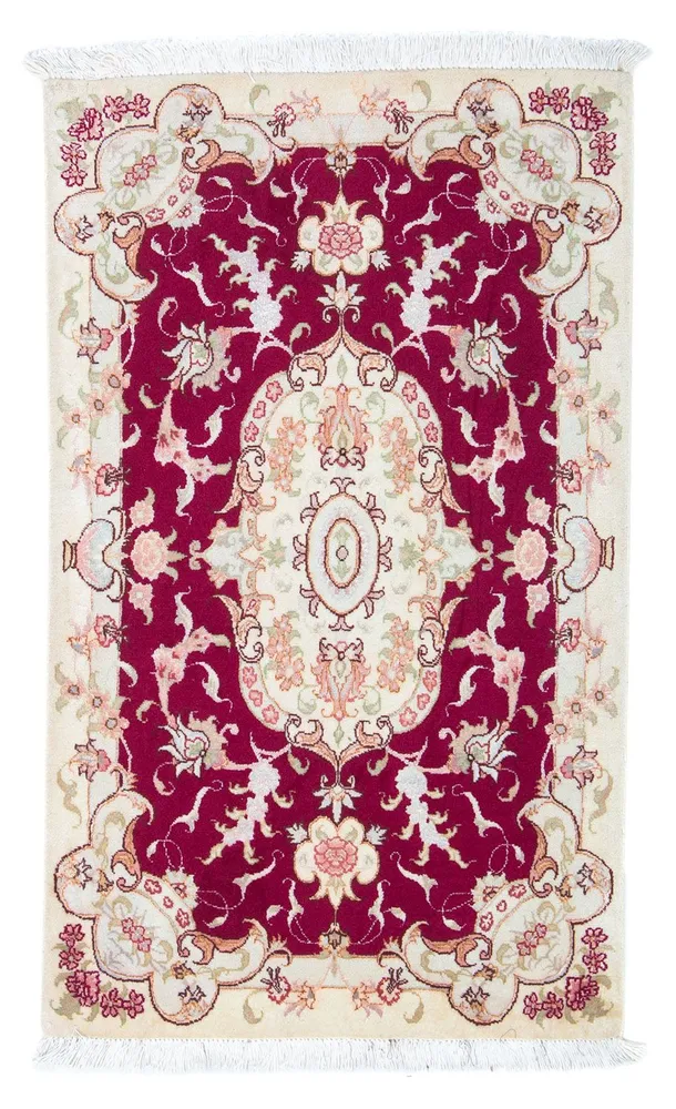 Persisk teppe - Tabriz - Royal - 98 x 58 cm - mørk rød