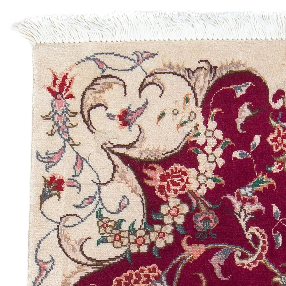 Persisk teppe - Tabriz - Royal - 90 x 60 cm - mørk rød