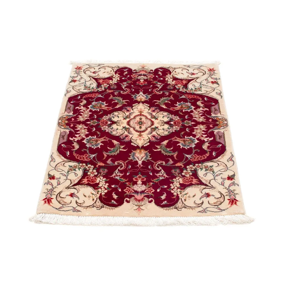 Persisk teppe - Tabriz - Royal - 90 x 60 cm - mørk rød
